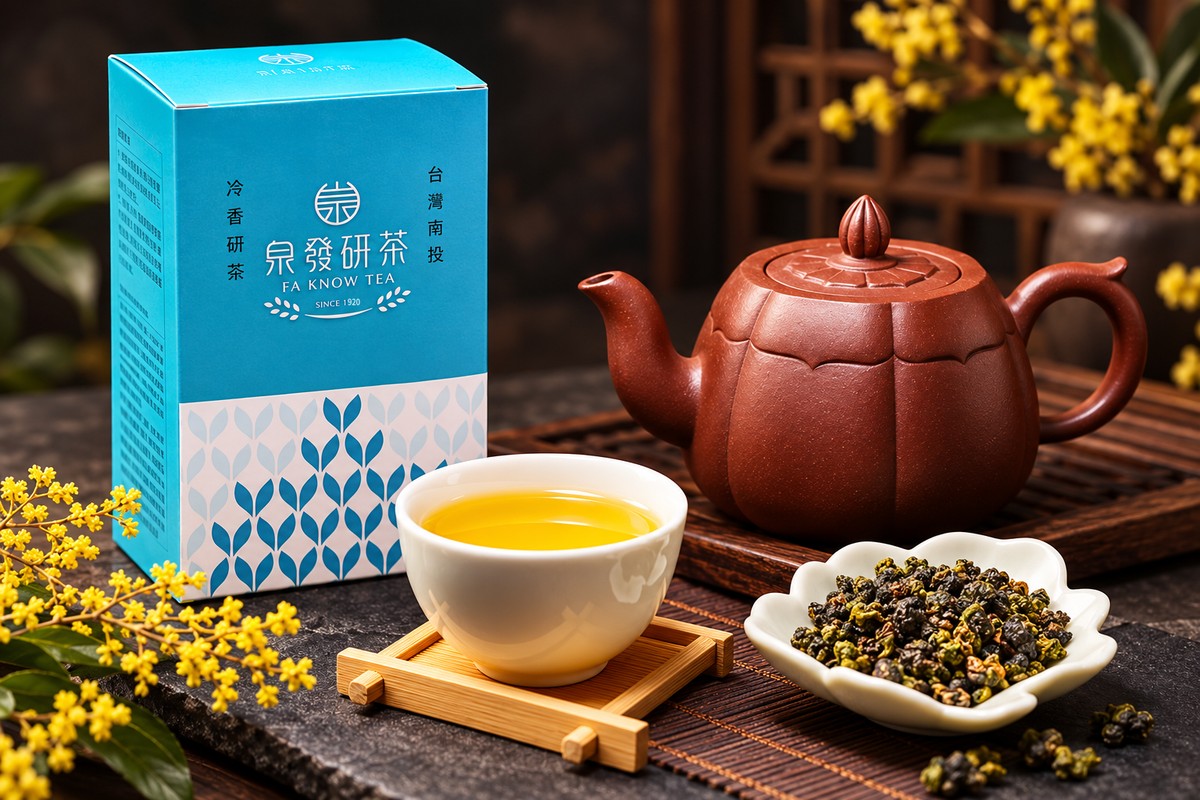 泉發研茶 冷香杉林溪冬茶 茶盒與茶湯