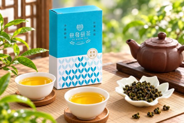 泉發研茶 冷香四季春 茶湯與茶葉