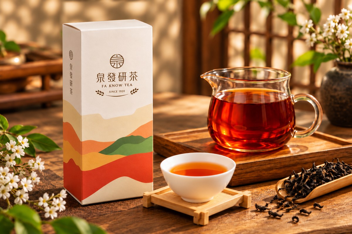 泉發研茶 蜜香紅茶 茶湯與茶葉