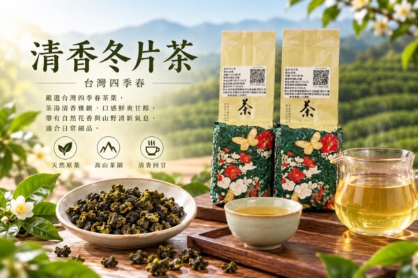 泉發研茶 清香冬片茶 四季春冬片 四兩裝